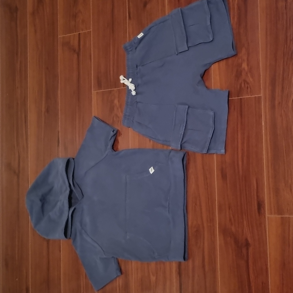 Easy-Peasy Hoodie & Shorts Set Blue Size 3T